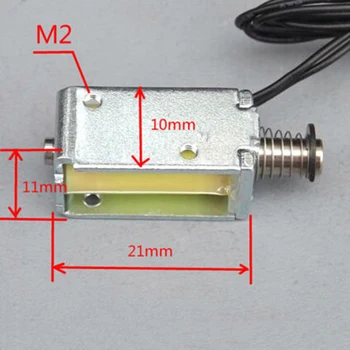 1pc 1.5 W 12V DC Siurbimo Micro Elektromagnetas Pavasario Push Pull Tipo Magnetinis Strypas Magnetas 4mm