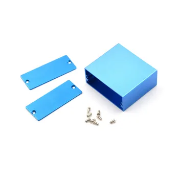 1pc 50*58*24MM Elektroninių Projekto Talpyklos Atveju Mėlyna Aliuminio PCB Prietaisų Dėžutė