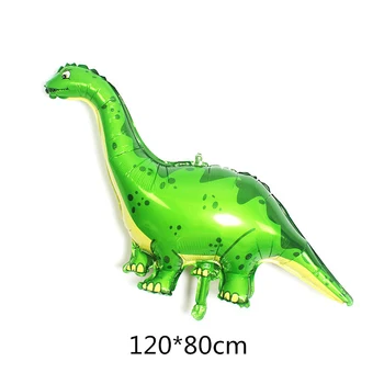 1pc Animacinių filmų Gyvūnų Dinozaurų Folija Balionas Baby Shower Dinozaurų Šalies Vaikų Gimtadienio Dekoracijos Pripučiami Oro Balionai Vaikams, Žaislai