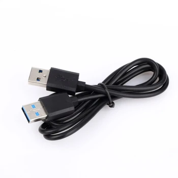 1pc Aukštos Kokybės Juoda Balta USB 2.0 Male vyrams, M/M Išplėtimo Jungties, Adapteris, Laidas Laidas Laidas