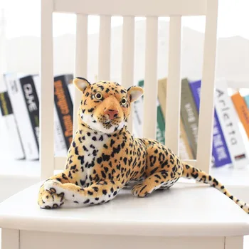 1pc Juokinga Modeliavimas Leopard Pliušiniai Žaislai, Minkšti Animacinių filmų Gyvūnų Leopard Įdaryti Lėlės Namų Sofos Apdailos Lėlės Vaikų Berniukų Geriausių Dovanų