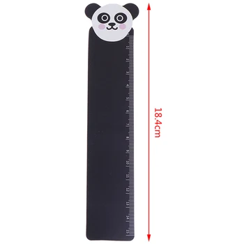 1PC Panda Pelėda Tiesiai Valdovas 18.4 cm Kawaii Gyvūnų Plastiko Bendable Valdovas Matavimo Atsitiktiniai Mokyklos Reikmenys