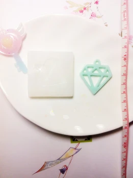 1pcs deimantų Tuščiaviduriai Skysto silikono formos 