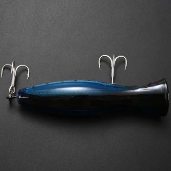 1Pcs per žvejybos 3d augen su smuiko kabliukai 12cm 42g topwater sunku suvilioti minkšti plastikiniai isca dirbtinis žvejybos masalas reikmenys