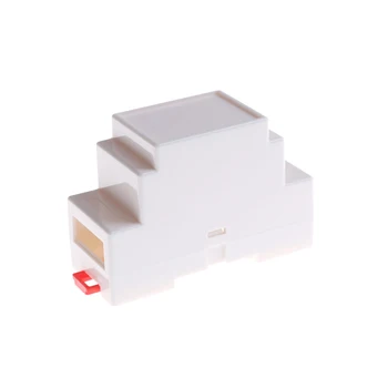 1PCS Plastiko Elektronikos Dėžutė Projekto Atveju DIN Bėgelio PLC Skirstomosios Dėžutės 2Colors 88x37x59mm
