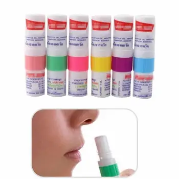 1PCS Tailandas Mėtų Cilindrų Nosies Inhaliatorių Atnaujinti Smegenų Nosis Užgulta Išgydyti Stabdžių Rinitu Aspirator Nuovargis Nosies Y1W7