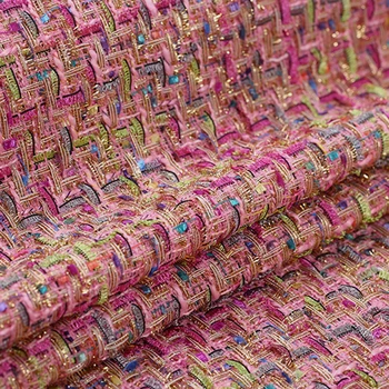 2 spalvų 2017 naujų karšto pardavimo pavasarį vyresnysis maišyti verpalai dažyti tvido audimo audinio sluoksnį suknelė tissu as metrų šviesus audinys 