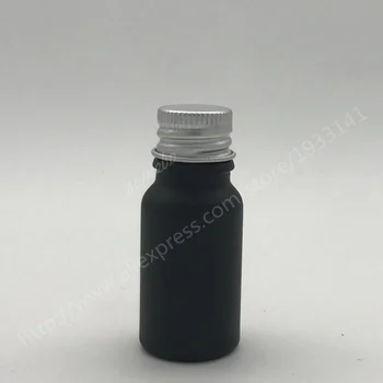 200 x 10ml Matinis Juodas Tuščias Stiklinis Butelis su Reduktoriumi už eterinis aliejus 10CC sudaro stiklo buteliukas su užsukamu dėl Bžūp