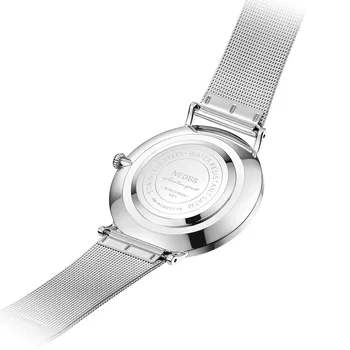 2018 Mados Chronograph Mens DW stilių žiūrėti Šviesos Nerūdijančio Plieno Tinklelio Juostos Kvarciniai Laikrodžiai tričio šveicarijos judėjimo žiūrėti