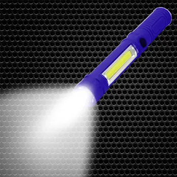 2018 Nešiojamas Super Šviesus COB LED Pocket Pen Šviesos Kontrolės Darbą Lauko Medicinos Šviesos Žibintuvėlis Su Clip Dropshipping 0104