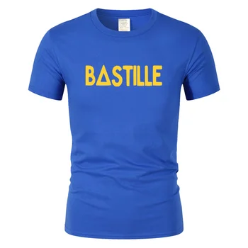 2019 m. Roko Muzikos grupės BASTILIJOS T-shirt Spausdinti Logotipas Vyrai Trumpas rankovėmis Medvilnės Marškinėlius O-neck T Shirt dovana vaikinui