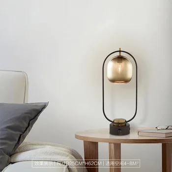 2019 šiuolaikinės Kinų stiklo kambarį lempos meno lovos, miegamojo dizaineris modelis kambario lempa