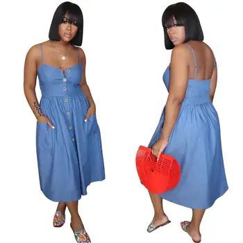 2020 m. specialaus dizaino mėlynas diržas su viena breasted U apykaklės seksualus backless moterų suknelė atsitiktinis lady mados moterų suknelė