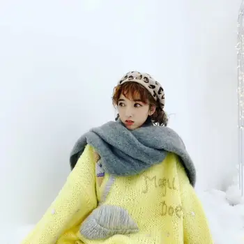 2020 Megztinis Megztinis Džemperis Moterims, Žiemą Storas Atmintuką Adata Kablys Gėlių Moterų Modelis Rankų darbo trimatis Mergytė