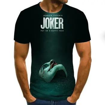2020 Nieuwe Zomer 3d Marškinėliai Nailono Homme Joker Ilgai marškinėliai Svetimas Dalykų Gedrukt Grafinis Negabaritinių Anime Vyrų Drabužiai Tees