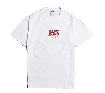2021 Dainininkas Kanye West Saint Pablo Kelionių T shirtS, Jaučiu, kaip Paulius Medvilnės marškinėliai Vyrams, Moterims, Negabaritinių YZY STAGIONE 5 Tee 350 Padidinti