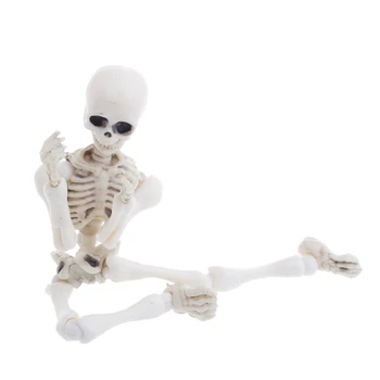 2021 Naujas Kilnojamasis Ponas Kaulai, Skeletas Žmogaus Kaukolės Modelis, Viso Kūno, Mini Pav Žaislas Helovinas