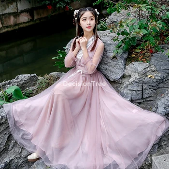 2021 tradicinės kinų apranga elegantiškas pasakų suknelė han dinastijos princesė drabužių nacionalinės hanfu apranga pagerėjo hanfu suknelė