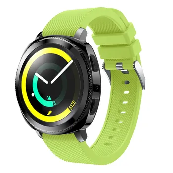 20mm Silikono Watchband Dirželis Samsung Pavarų Sporto Smart Apyrankę Laikrodžių Apyrankės Pakeitimo Žiūrėti Juosta Dirželis