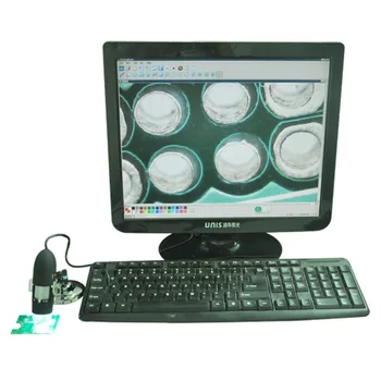 25-200X 8LED Kolonėlė, USB Skaitmeninis Mikroskopas su didinamasis stiklas, Daugiafunkcinis Nešiojamas
