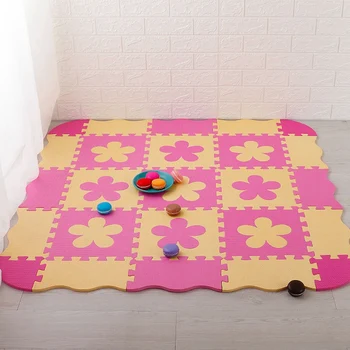 25 Vnt Kūdikių Žaisti Puzzle Kilimėlį Gėlės Formos EVA Putos Padas Inter Užraktas Kilimėliai Vaikai Playmat Nuskaitymo Trinkelėmis Veiklos Grindų Kilimėlis