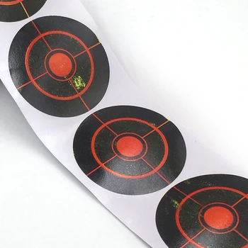 250 Vnt./ Roll Klijų Fotografavimo nukreipti Bullseye Purslų Tikslinės Reaktyvusis Lipdukas 7.5 cm Šaudymas iš lanko Šaudymo Praktikos Fotografavimo