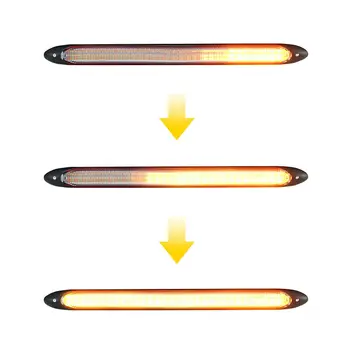 2x Rūko žibintai dieninės Šviesos diodų (LED) Dienos Natūralaus Gintaro Balta atsparumas Vandeniui