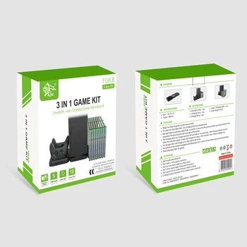 3 1. Xbox Serijos X Žaidimų Konsolės USB2.0 Dual Controller Įkroviklis Adapteris, Skirtas 