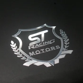 3D Metalo Automobilių Stilius Šoninės Durys Ženklelio Lipdukai, Šoninio Lango Emblema Lipdukai Ford ST Logotipu Focus 2 3 Mondeo Fiesta 