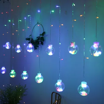 3M LED Girliandą Kristalų, Norinčių Kamuolys String Žibintai Decortion už Užuolaidos varveklis šviesos Miegamasis Kambarys hoom Kalėdų Vestuvių fėja
