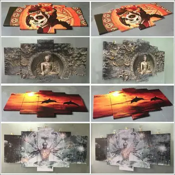 4 gabalus Sienos Meno HD spausdinti nuotraukų Žavi medžio firefly Dovana, Namų Apdailos Drobė, tapyba kambarį atspausdinta ant drobės
