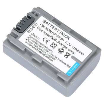 4 Vnt. Baterijų FP50 NP-FP50 FP51 Baterija + LCD USB Įkroviklio SONY DCR-DVD105 DVD405 DVD605 DCR-HC21 DCR-HC26 DCR-30 DCR-HC28