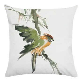45cm*45cm Filialai paukščių super minkšta pagalvėlė padengti ir sofa pagalvės užvalkalą Namų dekoratyvinės pagalvės dangtelis
