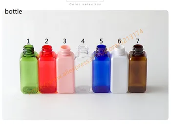 50ml gana spalvų aikštėje PET mini/mėginių butelis su plastiko disku dangteliu,eterinis aliejus/skysčių/drėkintuvai/veido vandens bakas