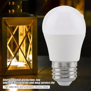 6PCS 5W Mini LED Lemputės Šiltai Balta E26 Lemputės G45 Lemputės, Lempos, Apšvietimo Priedų lampada led
