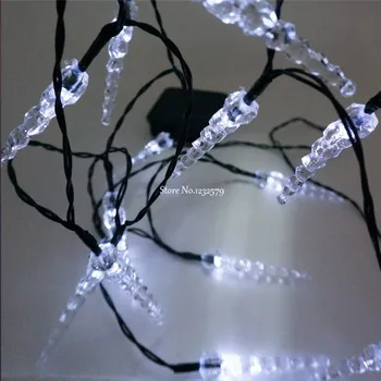 7M Saulės LED Varveklis String Žibintai 50 LED Kalėdinis vakarėlis Festivalio Puošmena Saulės energija Varomas Pasakų Žibintai