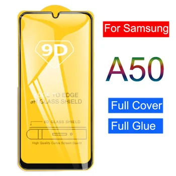 9D Visą Klijai Grūdintas Stiklas Samsung Galaxy A50 50 Apsauginis Stiklas Screen Protector Galaxy A50 Saugos Kino Telefono Dangtelį