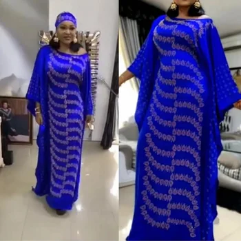 Afrikos Ilgas, Maxi Suknelės Moterų Plius Dydžio Deimantų Blizgučiais Dashiki Afrikos Drabužius Abaja Dubajaus Musulmonų Suknelė Skraiste Šalis Suknelė