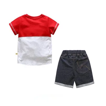 AJLONGER vaikų berniukas nustatyti drabužių vasaros bamblys berniukų drabužiai, kostiumai sporto 2vnt atsitiktinis rinkinys
