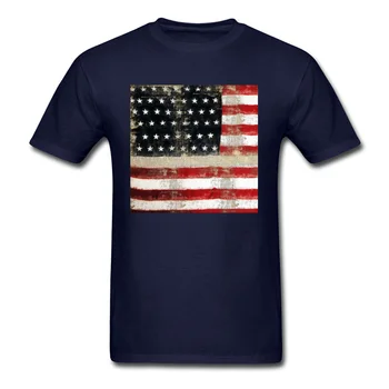 Amerikos Vėliavos Tee Slim Fit Viršuje Vyrų T-shirt, Derliaus Retro sportinius Marškinėlius, Karinio Stiliaus Suaugusiųjų Drabužių Medvilnės Streetwear liepos 4-osios