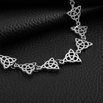 Amuletas Airijos Apyrankę Trikampis Triquetra Simbolis Celtics Bangle Apyrankės Wicca Viking Rankogaliai Moterims