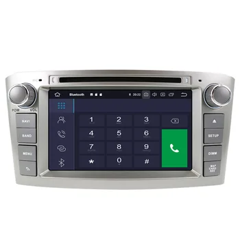Android 10.0 CD DVD Grotuvas Toyota Avensis 2002-2008 GPS Navigacijos, Multimedijos Headunit Touchscreen Su Carplay DSP 4+64G