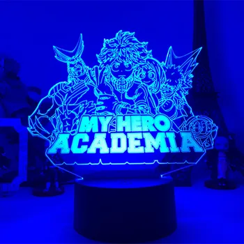 Anime Mano Herojus akademinės bendruomenės Logotipas 3d Lempos Naktį Šviesos Dovana Vaikams, Vaiku, Miegamojo Puošimas Gimtadienio Dovana Manga Įtaisą Daichi Lempos Haikyu