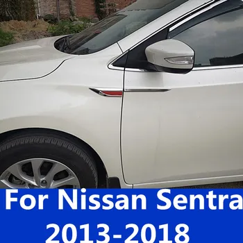 Aukštos Kokybės Lipdukas Automobilio Šoninės Oro Srauto Angos Disko tipas lapų valdybos Oro išleidimo priedai Skydelio rėmas Nissan Sentra 2013-2018 m.