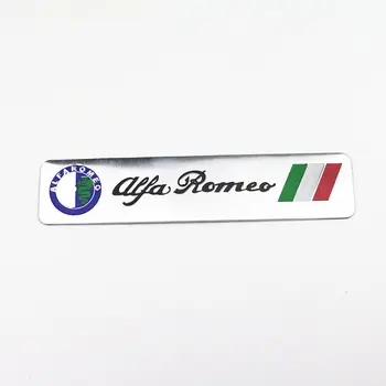 Automobilių Apdailos Lipdukai Logotipas 3D Aliuminio Logotipas Ženklelis Decal Alfa Romeo 159 147 156 Giulietta Automobilio Stiliaus