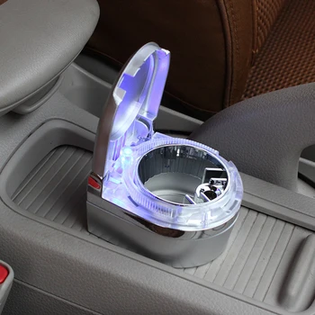 Automobilių Interjero Aksesuarų Patogu ir Praktiška Madingas Išvaizdą Dizainas Automobilio Peleninę Laikiklį su LED
