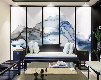 Beibehang Užsakymą tapetai anotacija rašalo kraštovaizdžio sunburst dongsheng TV fono sienos tėtis peint freskos 3d papel de parede