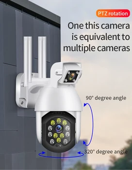 Belaidžių IP kamerų 1080P Saugumo Kameros WIFI Lauko PTZ Speed Dome VAIZDO Pan Tilt 4XZoom IR Tinklo Priežiūros P2P CAM