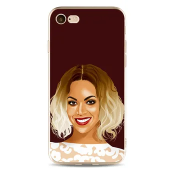 Beyonce Pop Muzikos Padengti aukštos kokybės Minkšto Silikono 2018 TPU Telefono dėklas, Skirtas iPhone 5 5C 5S SE X 6, 6S 6plus 7 7S 7plus 8 8plus