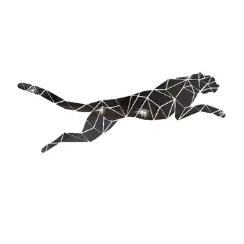 Cheetah Veidrodis Lipdukas Sienų Dekoras, Miegamojo Namų Dekoro Priedai 3D Lipni, 